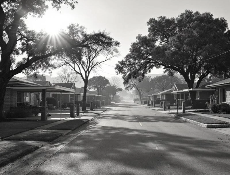 East Tulsa residential neighborhood with mid-century homes