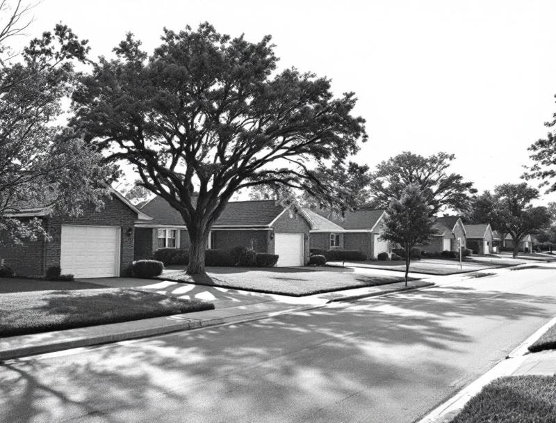 Patrick Henry Tulsa residential streetscape with 1960s-80s homes