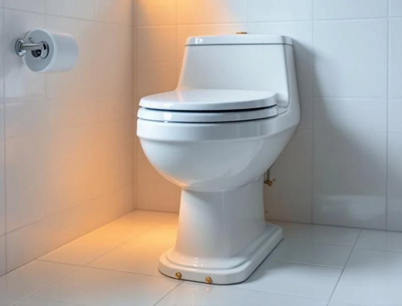 Reset toilet on new wax ring with caulked base in Tulsa bathroom