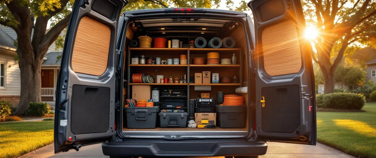 Tulsa plumbing service truck equipment loadout for residential emergency calls
